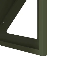 vidaXL Fodertrug til husdyr Oliven grøn 108 x 50 x 28 cm