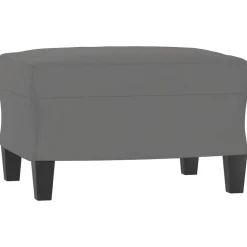vidaXL fodskammel 60x50x41 cm mikrofiberstof mørkegrå