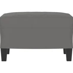 vidaXL fodskammel 60x50x41 cm mikrofiberstof mørkegrå