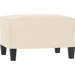 vidaXL fodskammel 60x50x41 cm mikrofiberstof beige