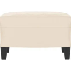 vidaXL fodskammel 60x50x41 cm mikrofiberstof beige