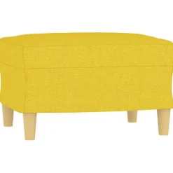 vidaXL fodskammel 60x50x41 cm stof gul