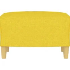 vidaXL fodskammel 60x50x41 cm stof gul