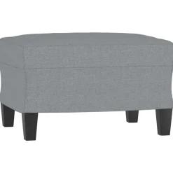 vidaXL fodskammel 60x50x41 cm stof grå