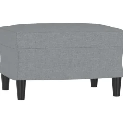 vidaXL fodskammel 60x50x41 cm stof grå
