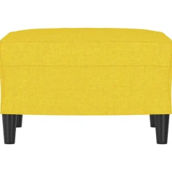 vidaXL fodskammel 60x50x41 cm stof gul