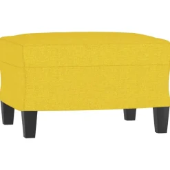 vidaXL fodskammel 60x50x41 cm stof gul