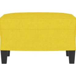 vidaXL fodskammel 60x50x41 cm stof gul