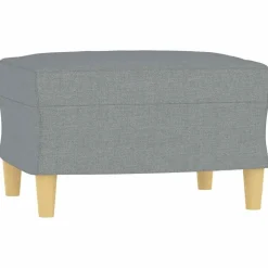 vidaXL fodskammel 60x50x41 cm stof grå