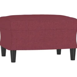 vidaXL fodskammel 60x50x41 cm stof vinrød