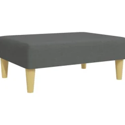 vidaXL fodskammel 77x55x31 cm stof mørkegrå