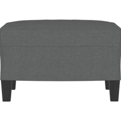 vidaXL fodskammel 60x50x41 cm stof Mørkegrå