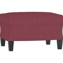 vidaXL fodskammel 60x50x41 cm stof vinrød