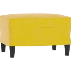 vidaXL fodskammel 60x50x41 cm velour gul