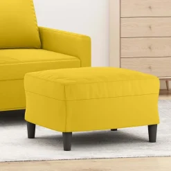 vidaXL fodskammel 60x50x41 cm velour gul