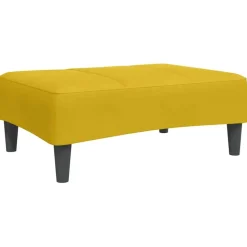 vidaXL fodskammel 77x55x31 cm velour gul