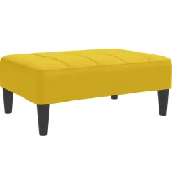 vidaXL fodskammel 77x55x31 cm velour gul