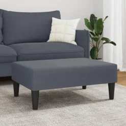 vidaXL fodskammel 77x55x31 cm velour mørkegrå