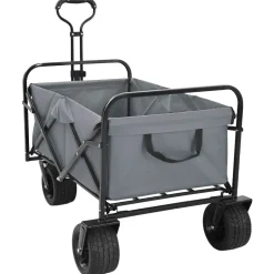 vidaXL Foldbar håndvogn Grå 89 x 63 x 96 cm Stål og Polyester Oxford