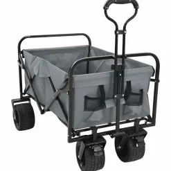 vidaXL Foldbar håndvogn Grå 89 x 63 x 96 cm Stål og Polyester Oxford