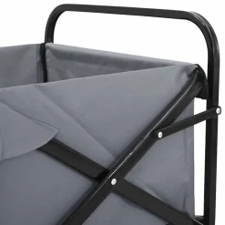 vidaXL Foldbar håndvogn Grå 89 x 63 x 96 cm Stål og Polyester Oxford