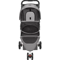 vidaXL foldbar hundeklapvogn 80x46x98 cm oxfordstof grå