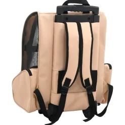 vidaXL foldbar kæledyrsvogn multifunktionel beige
