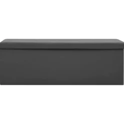 vidaXL foldbar opbevaringsbænk PVC grå