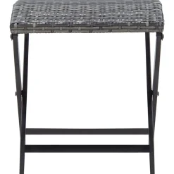 vidaXL foldbar taburet polyrattan grå