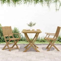 vidaXL foldbare havestole 2 stk. 54x61x88 cm massivt akacietræ