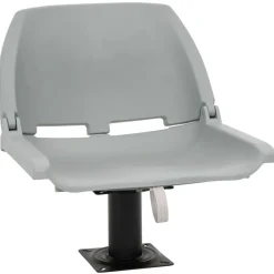vidaXL foldbart bådsædesæt 2 dele 48x51x41 cm uden pude grå