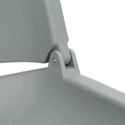 vidaXL foldbart bådsædesæt 2 dele 48x51x41 cm uden pude grå