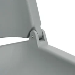 vidaXL foldbart bådsædesæt 2 dele 48x51x41 cm uden pude grå