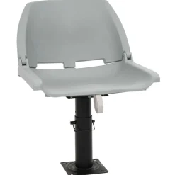 vidaXL foldbart bådsædesæt 2 dele 48x51x41 cm uden pude grå