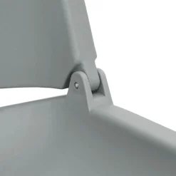 vidaXL foldbart bådsædesæt 2 dele 48x51x41 cm uden pude grå
