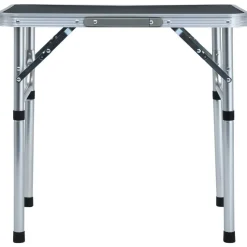 vidaXL foldbart campingbord 60x45 cm aluminium grå