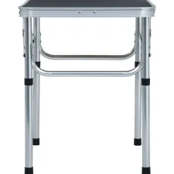 vidaXL foldbart campingbord 60x45 cm aluminium grå
