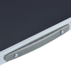 vidaXL foldbart campingbord med metalstel 80 x 60 cm grå