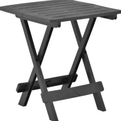 vidaXL foldbart havebord 45x43x50 cm plastik antracitgrå