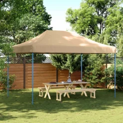 vidaXL foldbart pop up-festtelt 440x292x315 cm beige