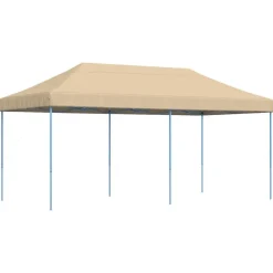 vidaXL foldbart pop up-festtelt 580x292x315 cm beige