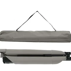 vidaXL Foldende Camping Seng Grå 193 x 69 x 45 cm Oxford stof