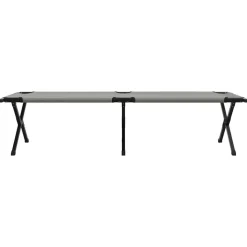 vidaXL Foldende Camping Seng Grå 193 x 69 x 45 cm Oxford stof