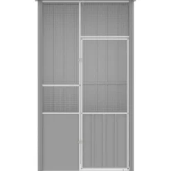 vidaXL fuglebur 115x78x200 cm galvaniseret stål grå