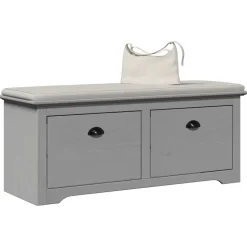 vidaXL gangbænk BODO 114x40x45 cm grå