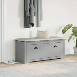 vidaXL gangbænk BODO 114x40x45 cm grå