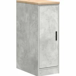 vidaXL Garageopbevaringsskab Beton Grå 30x51x85cm Massivt træ Fyrretræ