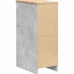 vidaXL Garageopbevaringsskab Beton Grå 30x51x85cm Massivt træ Fyrretræ