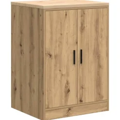 vidaXL Garageopbevaringsskab Håndværks eg 60x51x85 cm