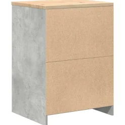 vidaXL Garageopbevaringsskab Beton Grå 60x51x85cm Massivt træ Fyrretræ